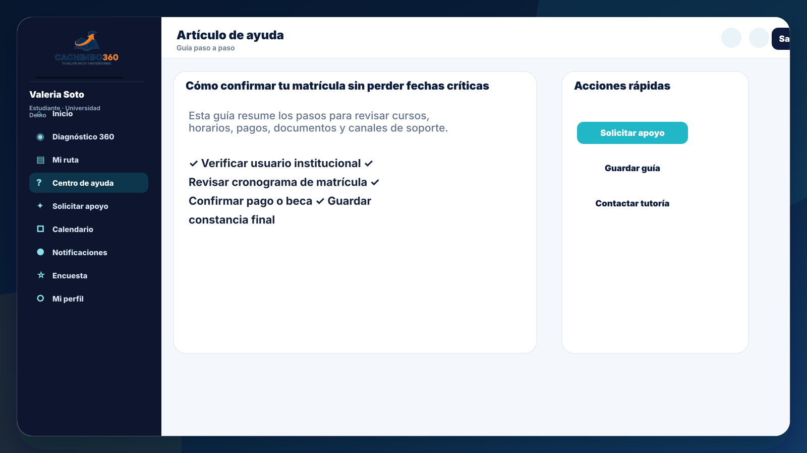 Artículo de ayuda